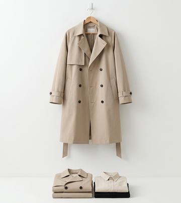 Classic Long Trench Coat