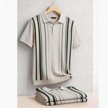 Elegant Stripe Polo